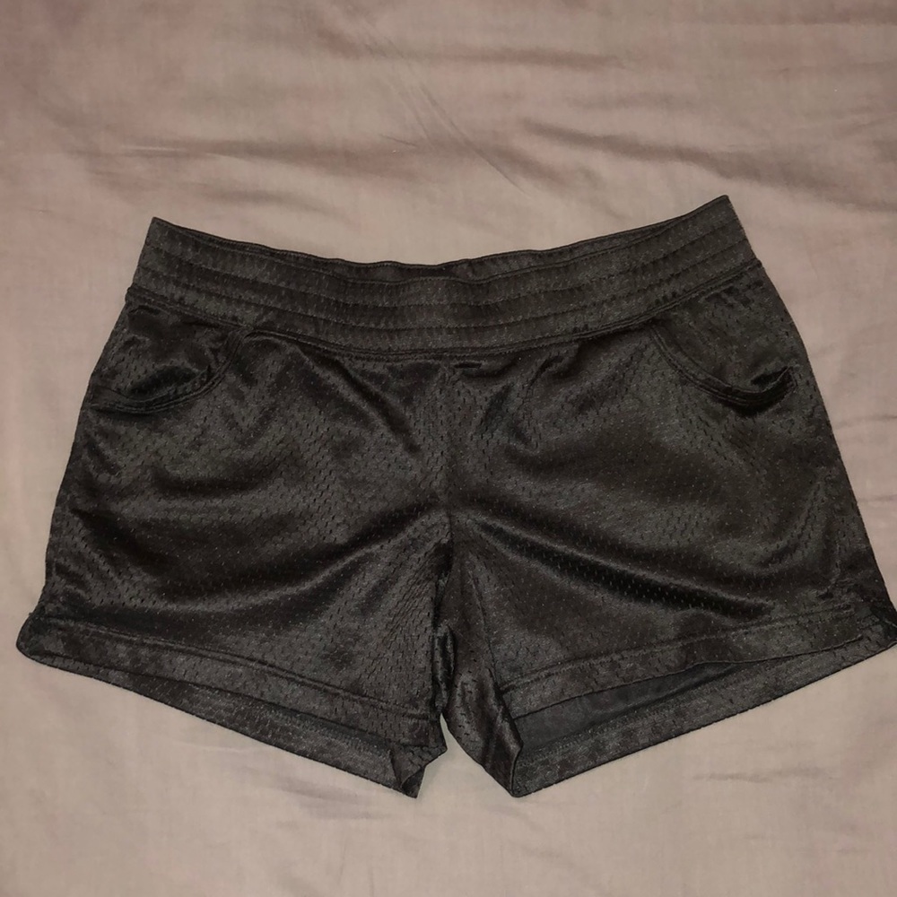 Black athletic shorts
